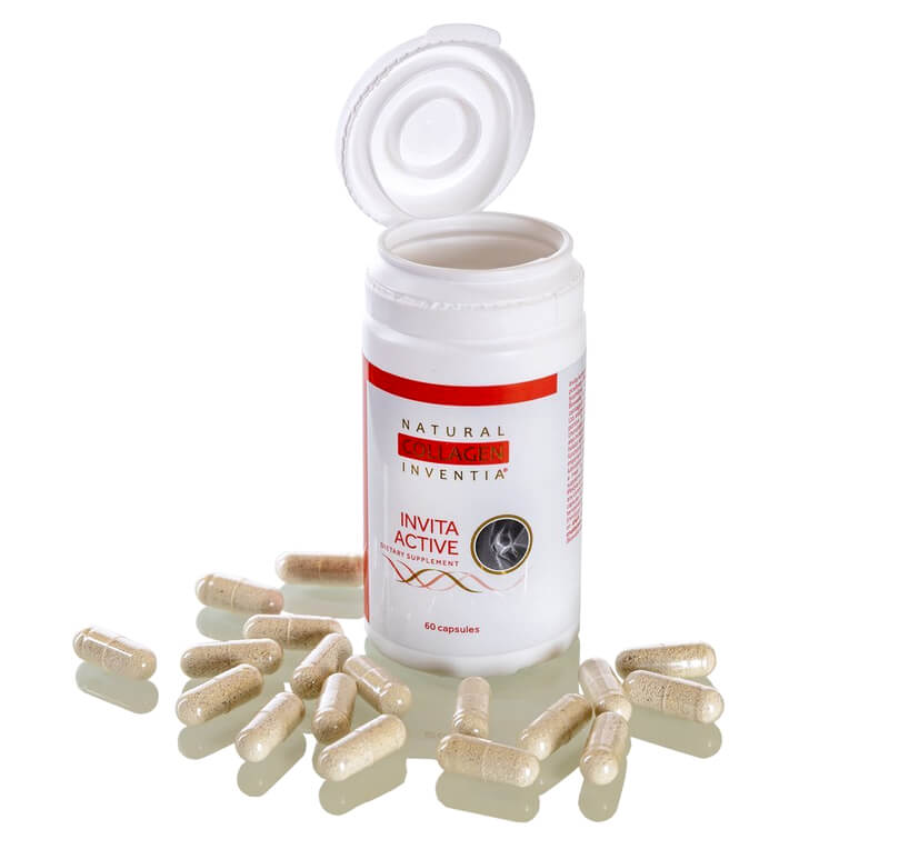 ŽIVÝ KOLAGEN na KLOUBY v tobolkách pro pohybovou soustavu se žraločí chrupavkou Invita Active 60 kapslí